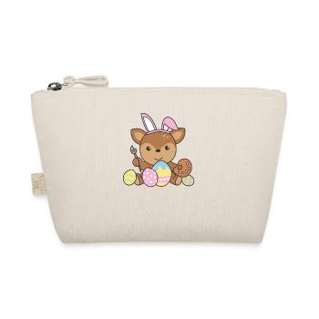 joyeuses Pâques doux cerf de Pâques avec œufs de Pâques - Trousse biologique - nature - Devant