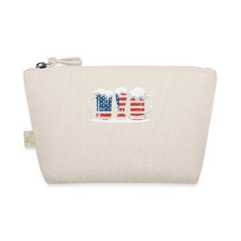 Bier Amerikanische Flagge 4. Juli Patriotisch - Bio-Täschchen - Natur - Vorne