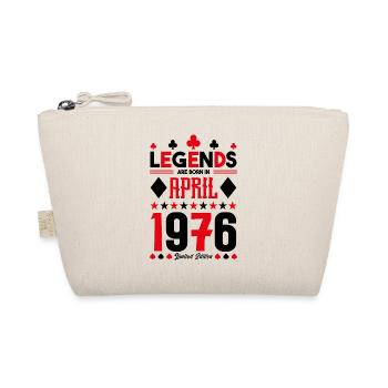 Birthday gift April 1976. card games. - Organic Pouch - nature - Front