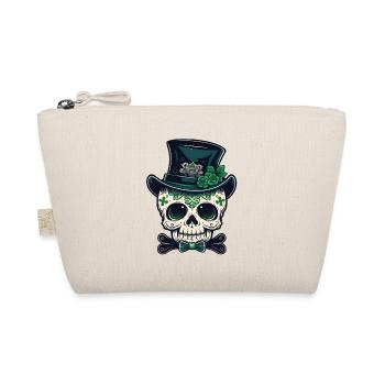 Sugar Skull St Patrick's Day, Irish Sugar Skull - Organic Pouch - nature - Front