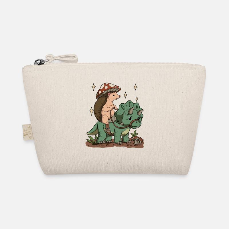 Cottagecore hedgehog - Organic Pouch - nature