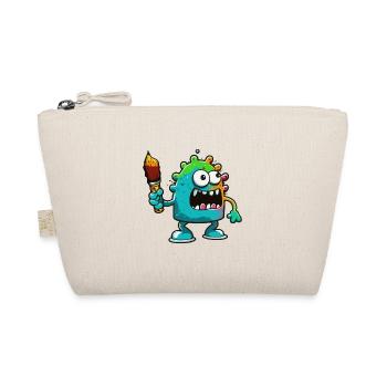 Monster Crash - Cool Blue Monster - Organic Pouch - nature - Front