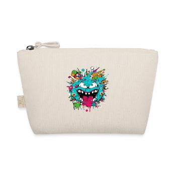Monster Crash - Cool Blue Monster - Organic Pouch - nature - Front