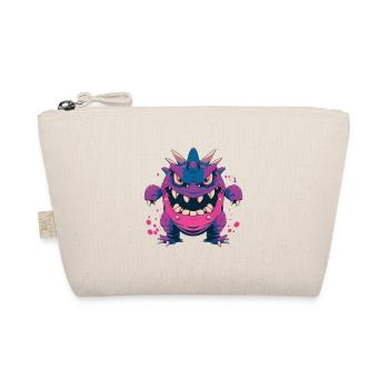 Monster Crash - Cool purple monster - Organic Pouch - nature - Front