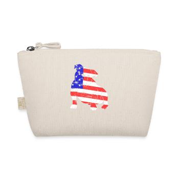 Bouledogue américain 4 juillet Amoureux des chiens - Trousse biologique - nature - Devant