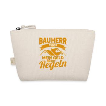 Bauherr 2023 Mein Geld Meine Regeln Bauherr Gesche - Bio-Täschchen - Natur - Vorne