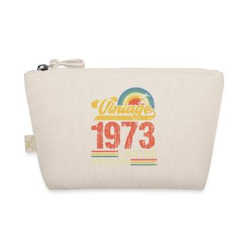 50-jähriges Jubiläum 50 Jahre 1973 Vintage Geschenk - Bio-Täschchen - Natur - Vorne