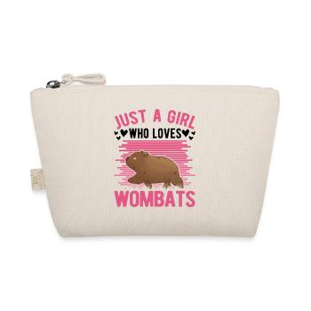 Juste une fille qui aime Wombats Mädchen - Trousse biologique - nature - Devant