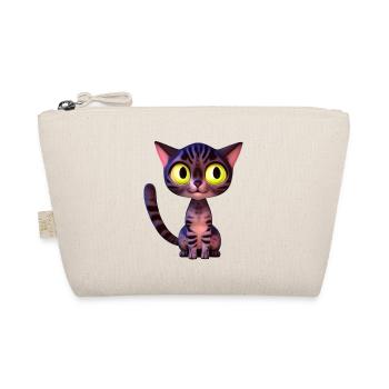 Pink tiger cat free - Organic Pouch - nature - Front