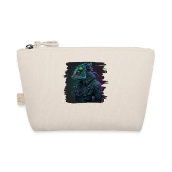 Jackson Chameleon Dystopian Vaporwave - Organic Pouch - nature - Front