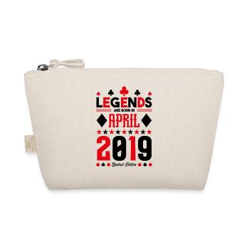 Geburtstagsgeschenk April 2019. Kartenspiele. - Bio-Täschchen - Natur - Vorne