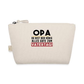 Opa Vatertag Großeltern Geschenk - Bio-Täschchen - Natur - Vorne
