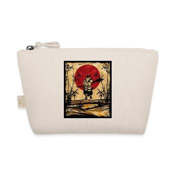 Oni Japanese Art Vintage Fighter Retro - Organic Pouch - nature - Front