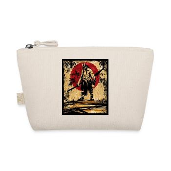 Oni Japanese Art Vintage Fighter Retro - Organic Pouch - nature - Front