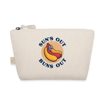 Sun is out of bun Hot Dog Gift - Organic Pouch - nature - Front