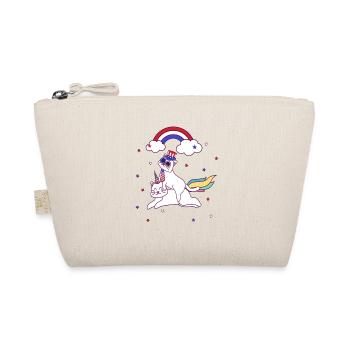 Chat 4 juillet Patriotic Caticorn Licorne Meowica - Trousse biologique - nature - Devant