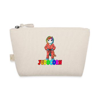 Judocorn Einhorn Judo Judosport Kampfsportart - Bio-Täschchen - Natur - Vorne