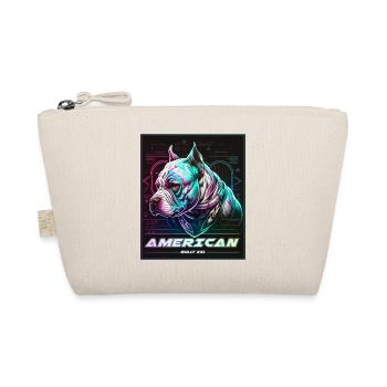 Bulldog Américain Neon Cyberpunk - Trousse biologique - nature - Devant
