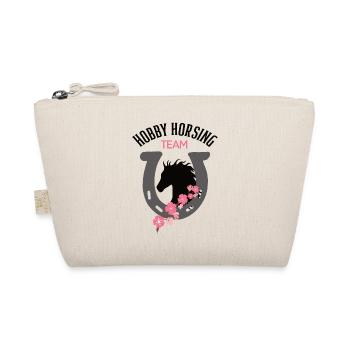 Hobby Horsing Team Reiten Hufeisen Horses Pferd - Bio-Täschchen - Natur - Vorne