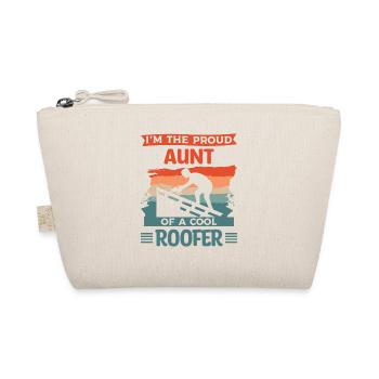 This Man Is An Awesome Aunt And A Roofer - Organic Pouch - nature - Front