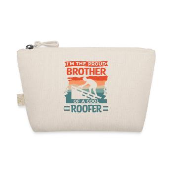 This Man Is An Awesome Brother And A Roofer - Organic Pouch - nature - Front