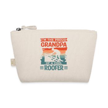 This Man Is An Awesome Grandpa And A Roofer - Organic Pouch - nature - Front
