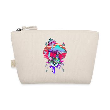 Magic Mushrooms Vaporwave Sunset - Organic Pouch - nature - Front