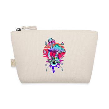 Psychedelic Magic Mushrooms Vaporwave - Organic Pouch - nature - Front