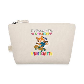 Je suis prêt à écraser Kindergarten Skateboarding Fox - Trousse biologique - nature - Devant