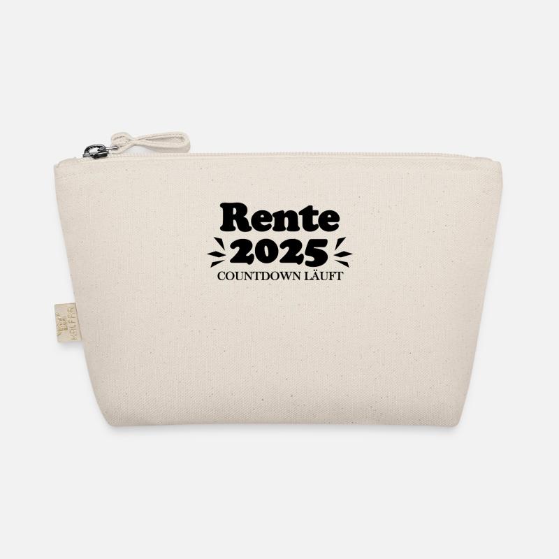 Rente 2025 Ruhestand Rentner Renteneintritt - Bio-Täschchen - Natur