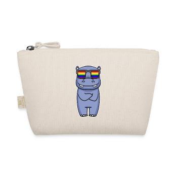 Arc-en-ciel - Hippopotame avec lunettes - Trousse biologique - nature - Devant
