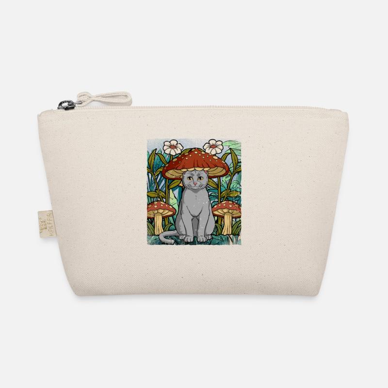Cottagecore Cat Organic Pouch