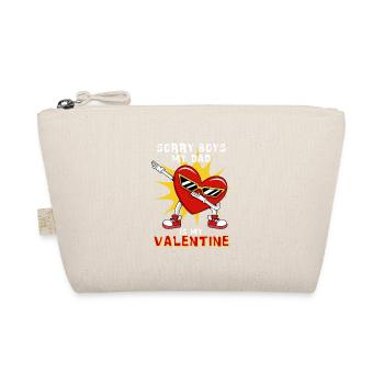 Sorry Boys My Dad Is My Valentine Vater - Bio-Täschchen - Natur - Vorne