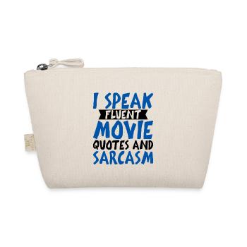 I Speak Fluent Movie Quotes And Sarcasm 4 - Bio-Täschchen - Natur - Vorne
