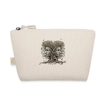 Tree Faces With Leaves Blowing Cool Nature Lover - Organic Pouch - nature - Front