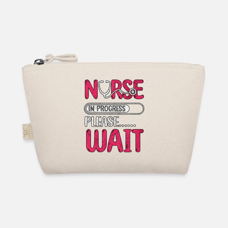 Krankenschwester in Arbeit Bitte warten Krankenpflegeschule Bio-Täschchen