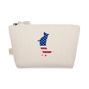 Corgi July 4 dog lover patriotic puppy on - Organic Pouch - nature - Front