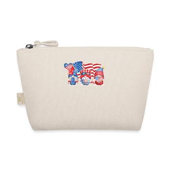 4. Juli patriotische Gnome Tee Sommer USA Flagge - Bio-Täschchen - Natur - Vorne