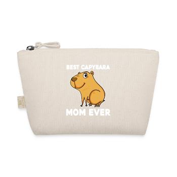 Capybara Mama Wasserschwein - Bio-Täschchen - Natur - Vorne