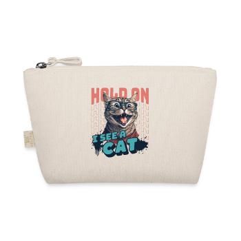 Hold On I See A Cat - Bio-Täschchen - Natur - Vorne