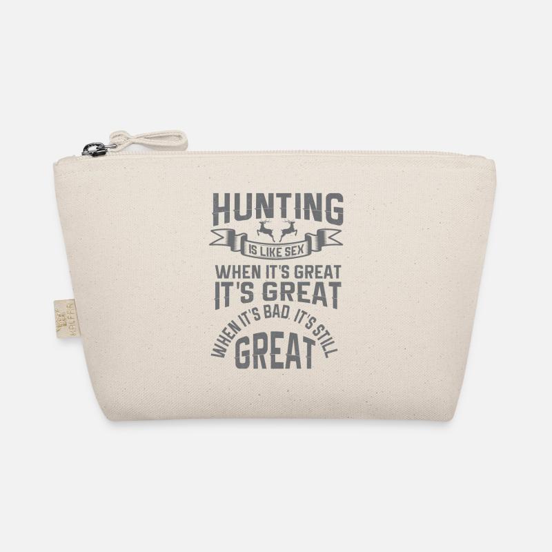 Jagen Jagdspruch & Jäger Geschenkidee Bio-Täschchen