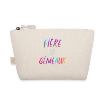 Fière gémeaux cadeau gémeaux signe zodiaque humour - Trousse biologique - nature - Devant