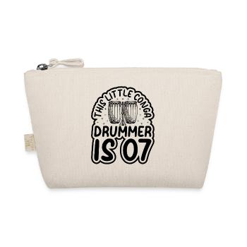 This Little Conga Drummer Is 7 Conga Birthday Cong - Organic Pouch - nature - Front