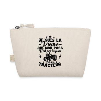 Preuve que mon papa tracteur, Papa agriculteur - Trousse biologique - nature - Devant