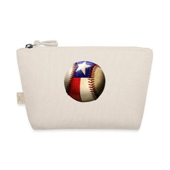 Texas Baseball Lover State of Texas Flagge - Bio-Täschchen - Natur - Vorne