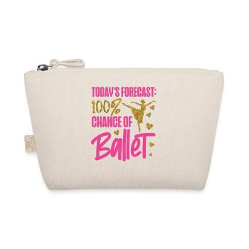 Ballet Dancer Dance Girl Ballerina - Organic Pouch - nature - Front