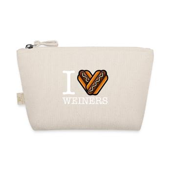 I Love Weiners Funny Hotdog Lovers Humor Dog Pun - Organic Pouch - nature - Front