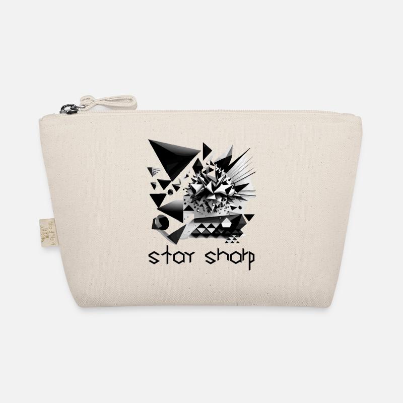 Black and white abstract design Organic Pouch
