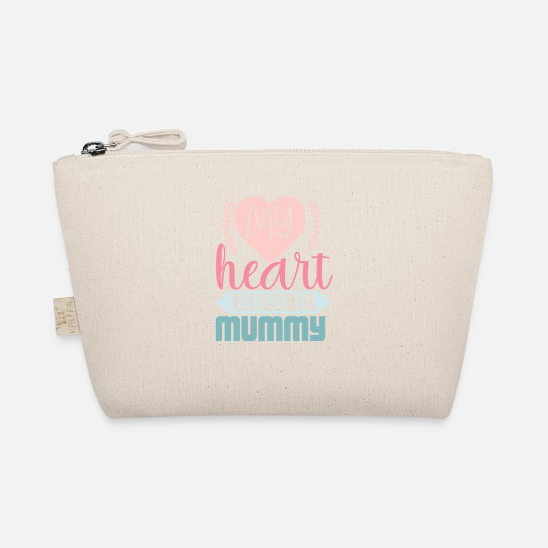 Mein Herz gehört Mama - Mutter Bio-Täschchen