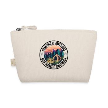 Camping Is Awesome, Beer Makes It Awesomer - Organic Pouch - nature - Front